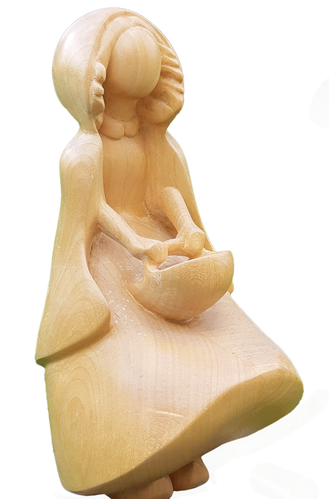 Sculpture sur bois. Série contes pour enfants. Axelle Perret, Toulouse.