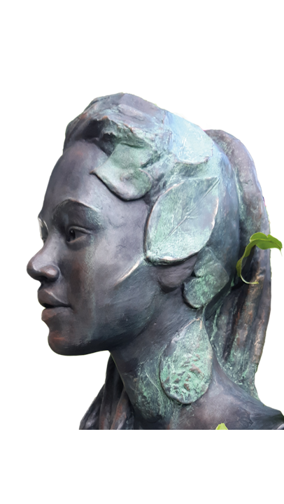 Sculpture en plâtre patiné. Axelle Perret, Toulouse.