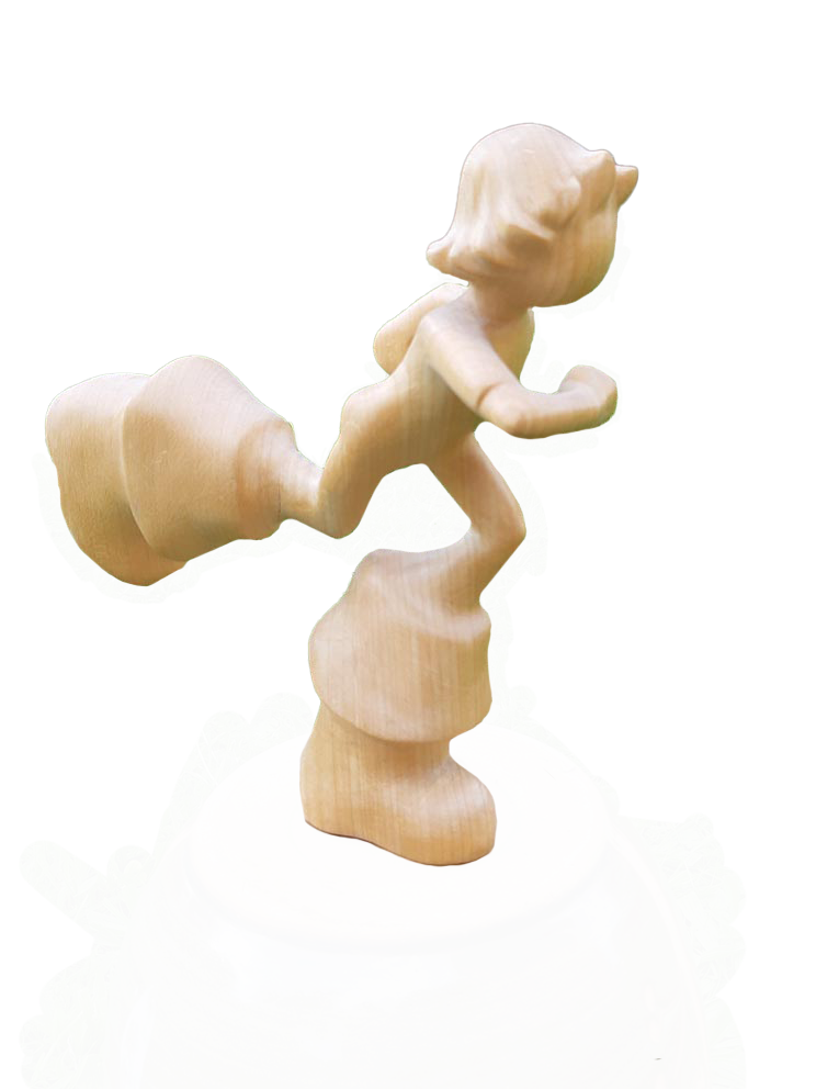 Sculpture sur bois. Série contes pour enfants. Axelle Perret, Toulouse.