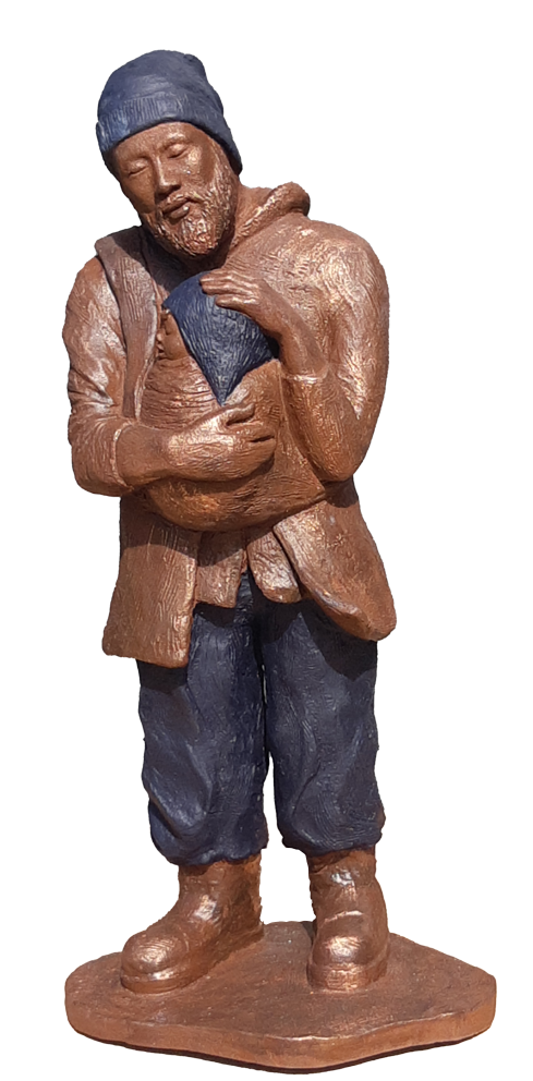 Sculpture en terre cuite patinée. Axelle Perret, Toulouse.